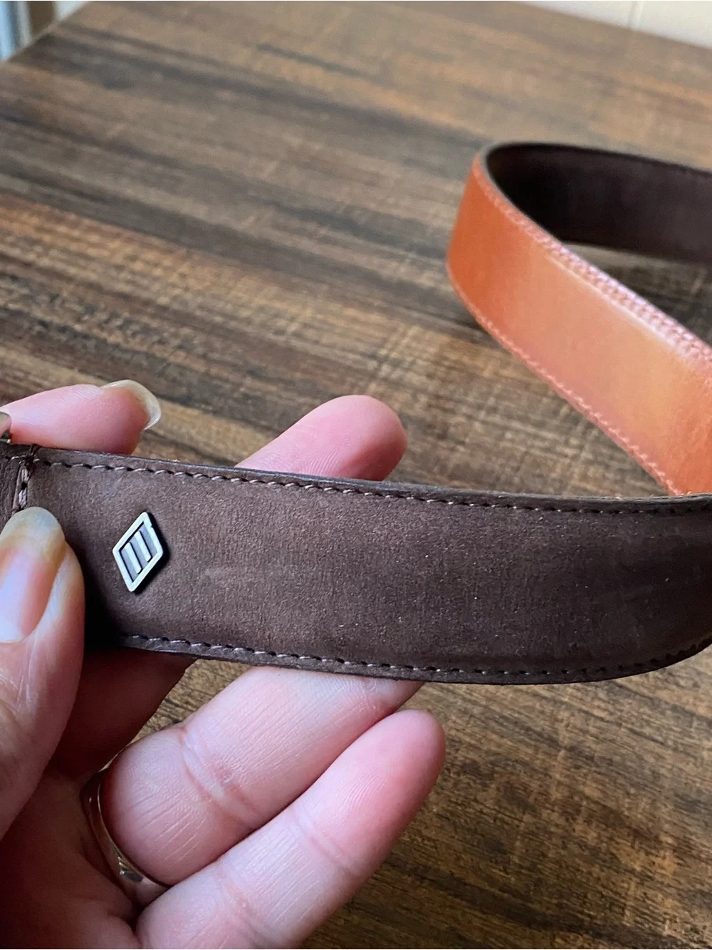 Joseph Abboud Leather Belt, 38”